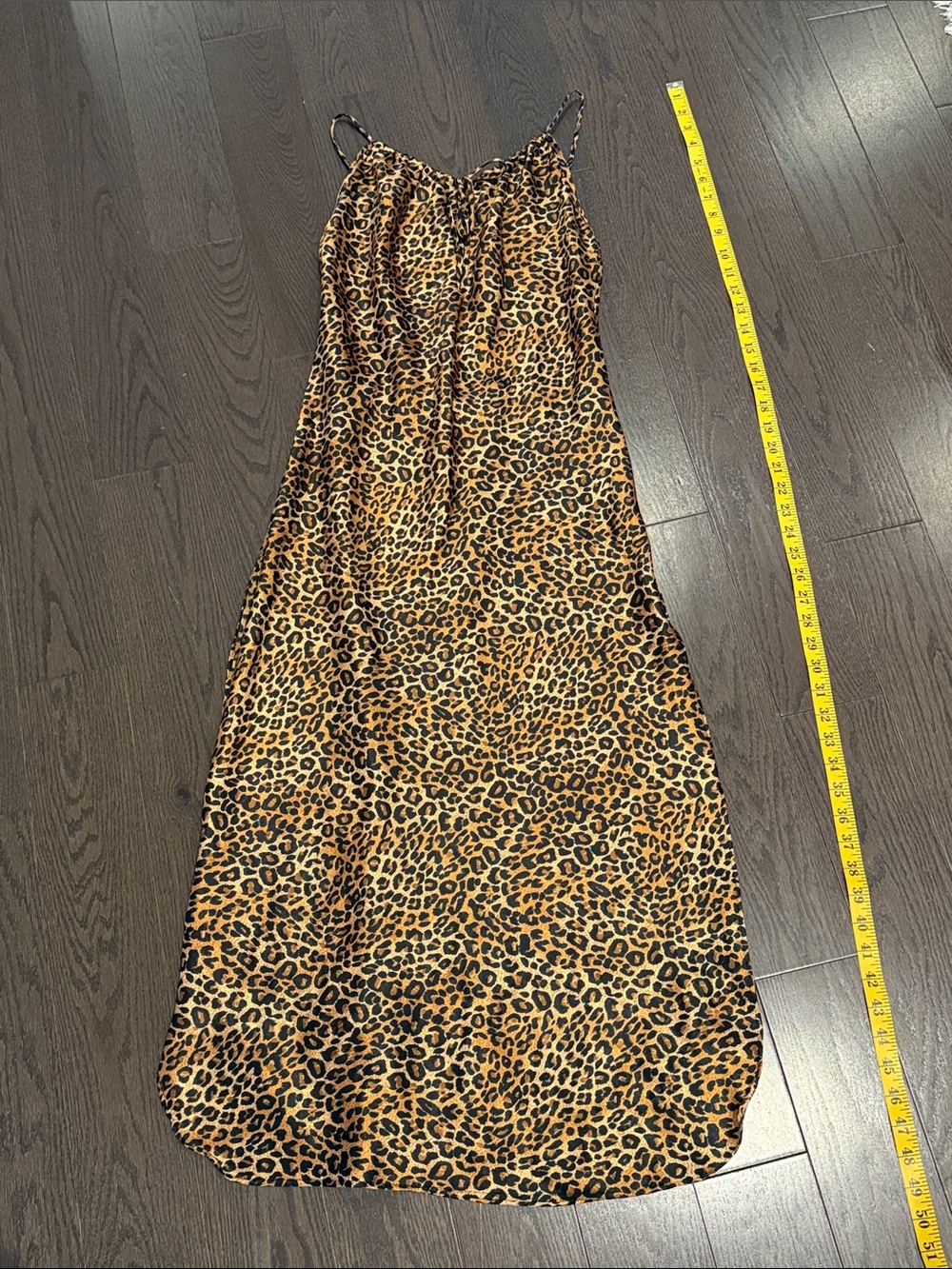 Secret Treasures leopard satin dress Size small